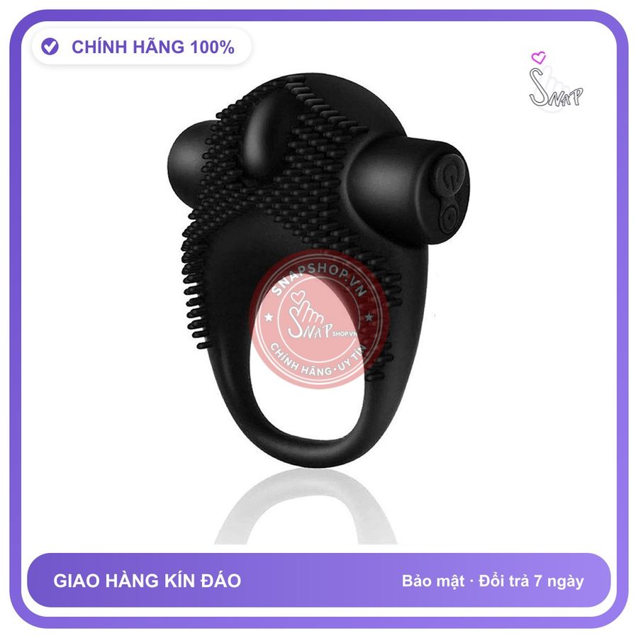 Vòng Rung Dương Vật Cao Cấp “Siêu Phẩm” Kéo Dài Cuộc Yêu chính hãng - silicone mềm mại, chất liệu an toàn cho da, dễ vệ sinh - giao hàng che tên kín đáo