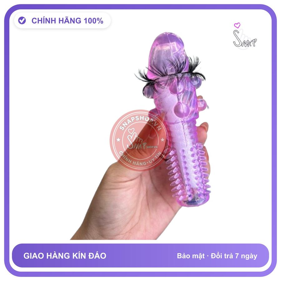Bao Cao Su Đôn Dên 2 Vòng Bi Lông chính hãng - hộp 1 cái, ôm sát cảm giác thật, chất liệu latex an toàn - giao hàng che tên kín đáo
