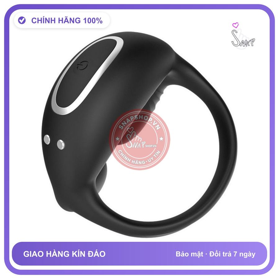 Vòng Rung Tinh Hoàn Sự kết Hợp Hoàn Hảo chính hãng - 10 chế độ rung, sạc USB, điều khiển qua app - giao hàng che tên kín đáo