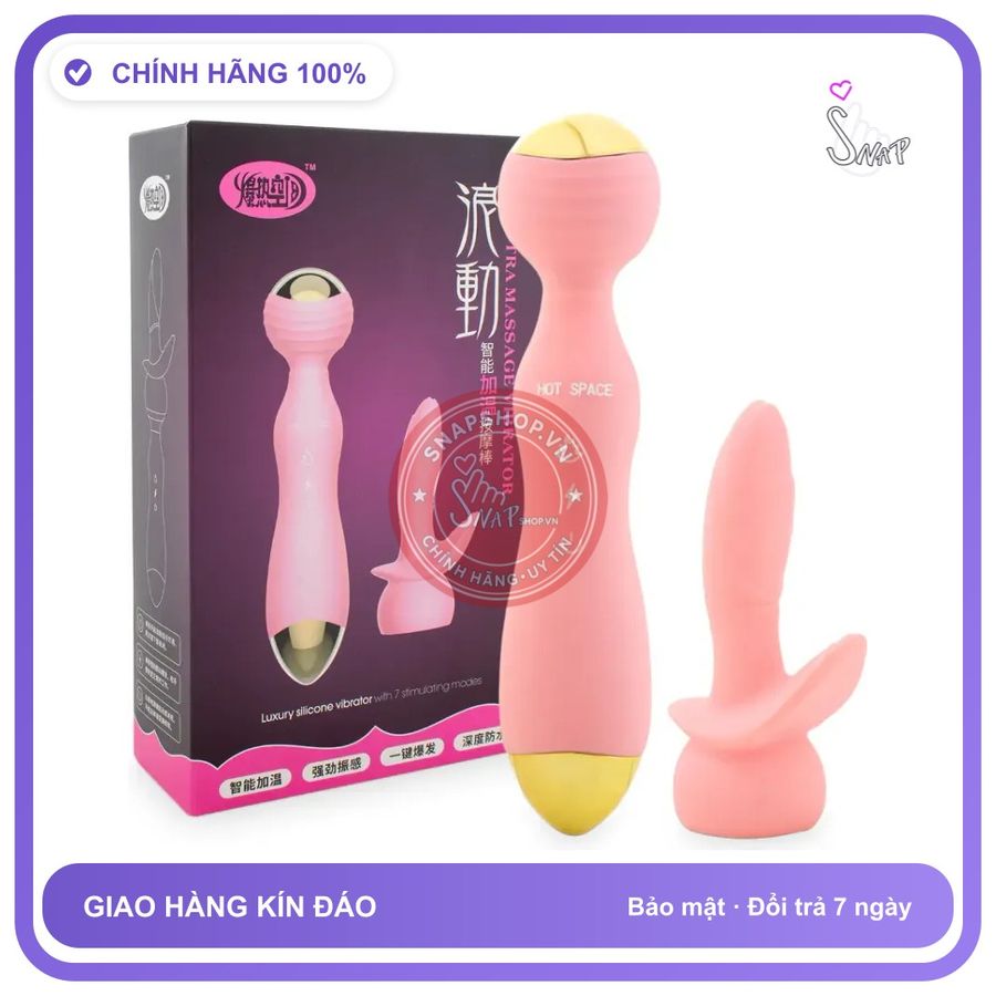 Máy Rung Âm Đạo Space chính hãng - 7 chế độ rung, sạc USB, silicone mềm - giao hàng che tên kín đáo
