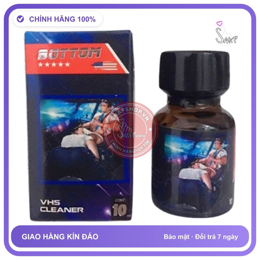 Popper Bottom 10ml Chính Hãng Dành Cho Bot - chai 10ml, hàng chuẩn nhập khẩu, nắp kín không bay hơi - giao hàng che tên kín đáo