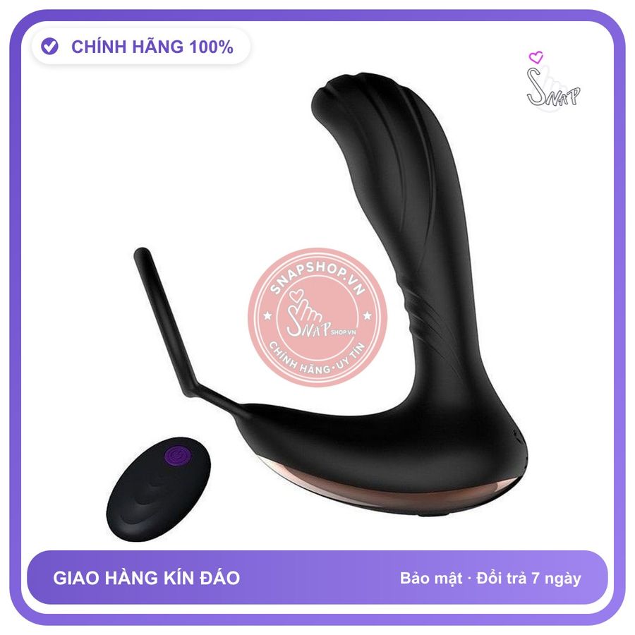 Dụng Cụ Matxa Tuyến Tiền Liệt Có Rung, Có chính hãng - 7 chế độ rung, sạc usb, điều khiển từ xa - giao hàng che tên kín đáo