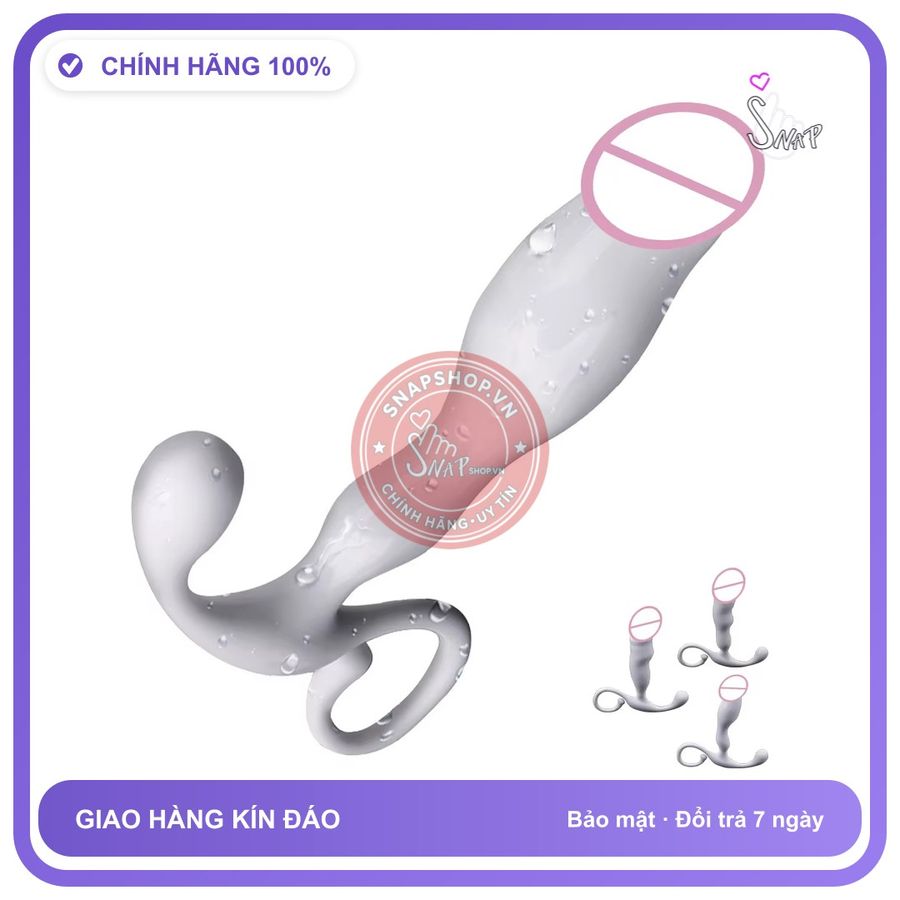Cầm Tay Không Rung Kích Thích Hậu Môn Cực Đã chính hãng - silicone mềm mại, chất liệu an toàn cho da, dễ vệ sinh - giao hàng che tên kín đáo