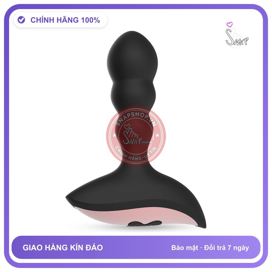Dụng Cụ Kích Thích Hậu Môn Điều Khiển Từ chính hãng - 10 chế độ rung, sạc USB, silicone mềm mại - giao hàng che tên kín đáo