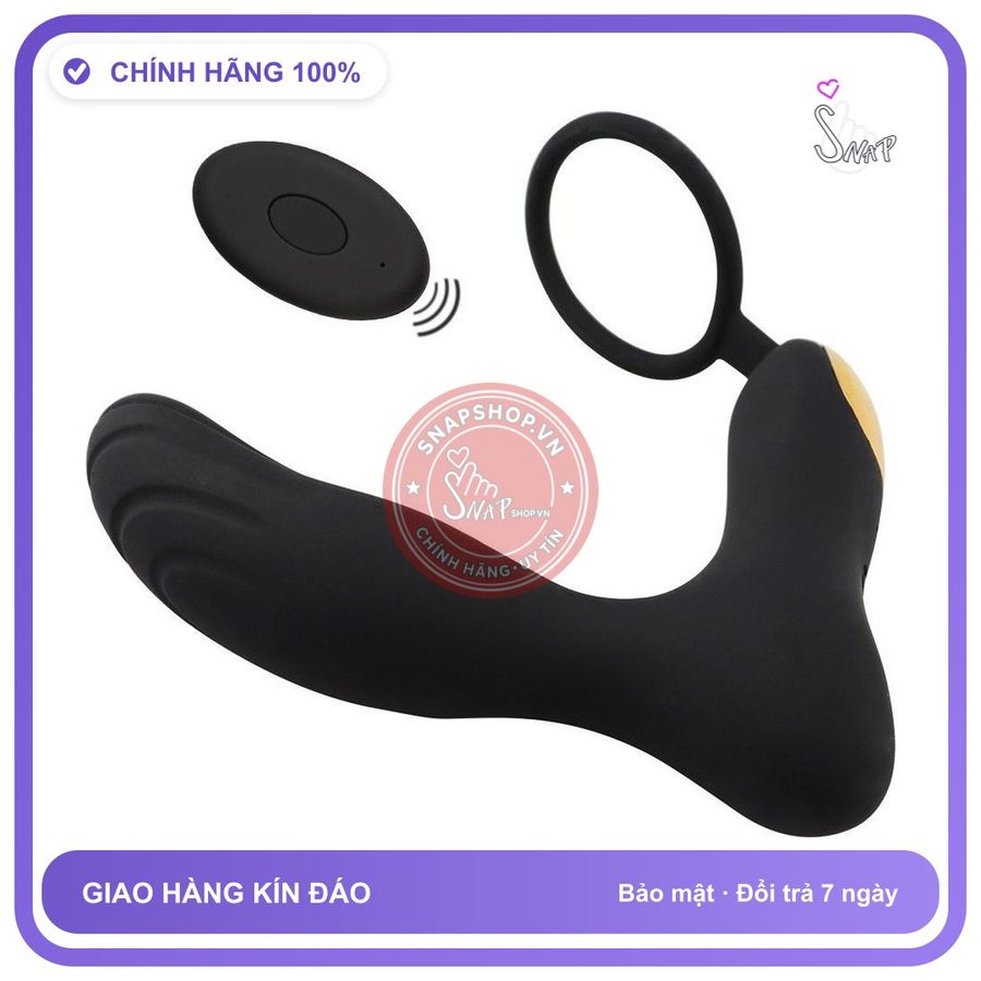 Máy Rung Kích Thích Hậu Môn Massage Tuyến Tiền chính hãng - 10 chế độ rung, sạc usb, điều khiển từ xa - giao hàng che tên kín đáo