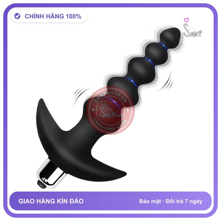 Máy Rung Hậu Môn Dạng Hạt Cầm Tay 16 Chế Độ chính hãng - 16 chế độ rung, chống nước, silicone mềm mại - giao hàng che tên kín đáo