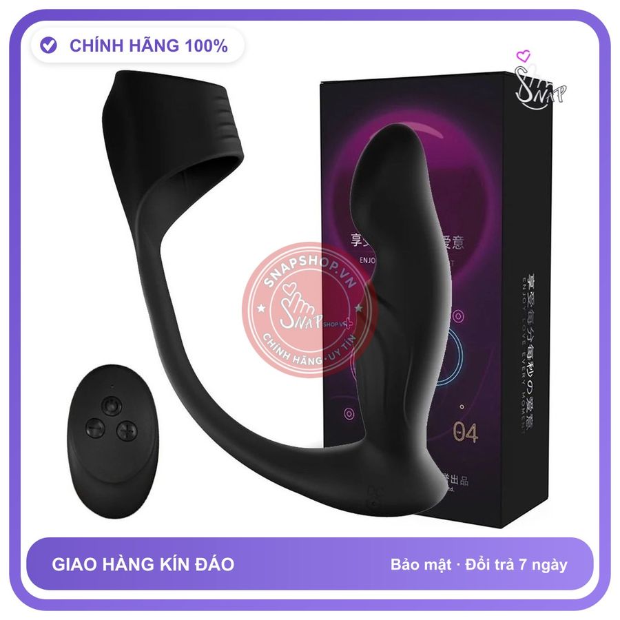 Đồ Chơi Kích Thích Hậu Môn Butt Plug Dual Motor Cho Nam chính hãng - 10 chế độ rung, điều khiển từ xa, chống nước - giao hàng che tên kín đáo