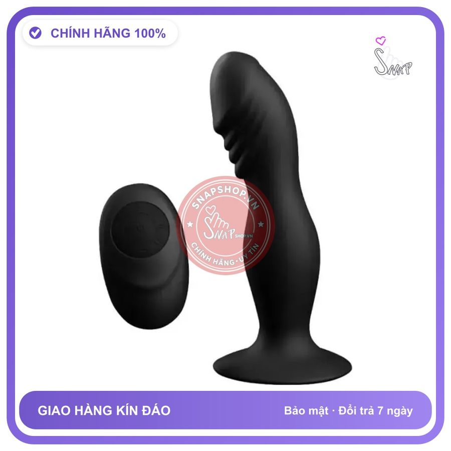 Dụng Cụ Massage Hậu Môn Kích Thích Rung Lắc chính hãng - điều khiển từ xa, đế hít tường, silicone y tế - giao hàng che tên kín đáo