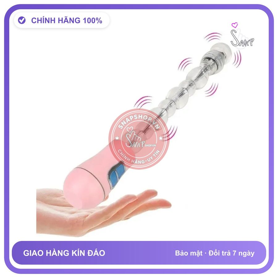 Dụng Cụ Kích Thích Hậu Môn Tuyệt Vời Đa Năng Màu Hồng chính hãng - sạc USB, silicone mềm mại, chất liệu an toàn cho da - giao hàng che tên kín đáo