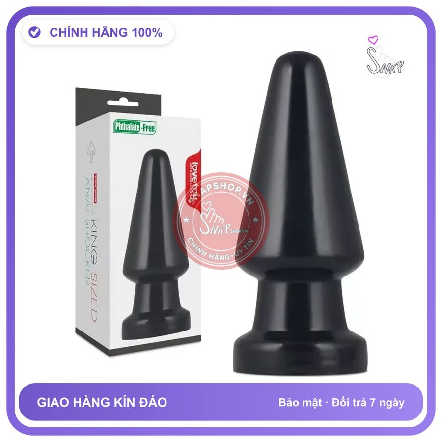 Phích Cắm Hậu Môn Lovetoy Size To Trải Nghiệm chính hãng - chất liệu an toàn cho da, dễ vệ sinh, êm ái khi dùng - giao hàng che tên kín đáo