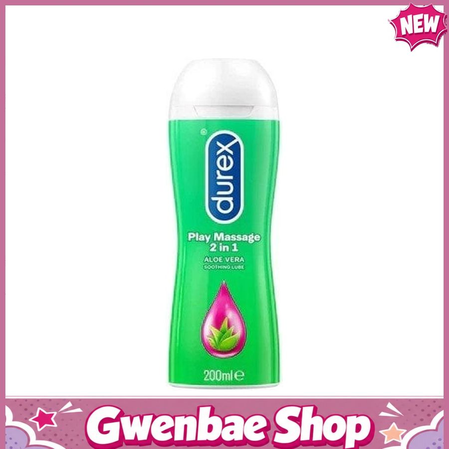 Durex 2in1 - Gel massage nha đam chai 200ml