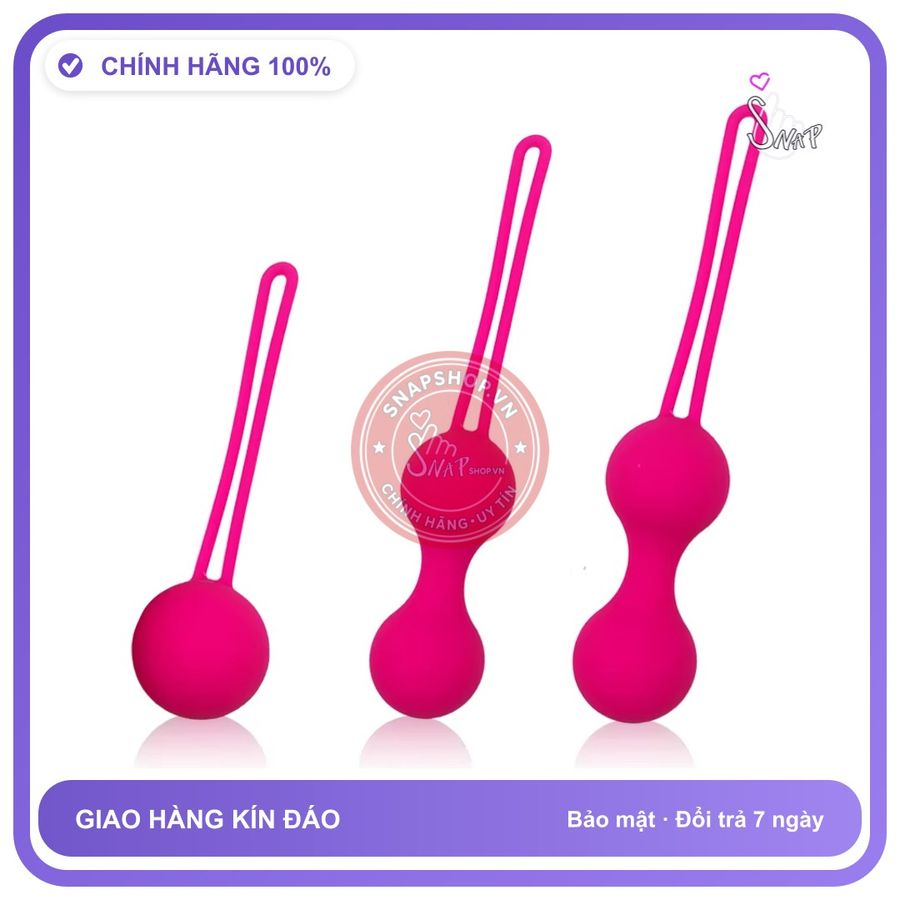 Bóng Tập Co Thắt Âm Đạo Ball Kegel Cho Nữ Sướng Mê chính hãng - sạc USB, silicone y tế, chất liệu an toàn cho da - giao hàng che tên kín đáo