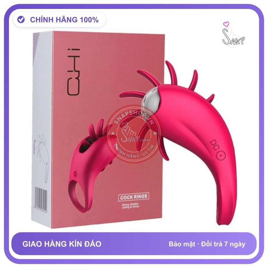 Vòng Rung Lưỡi Xoay Xoay 360 Độ chính hãng - silicone y tế, chất liệu an toàn cho da, dễ vệ sinh - giao hàng che tên kín đáo