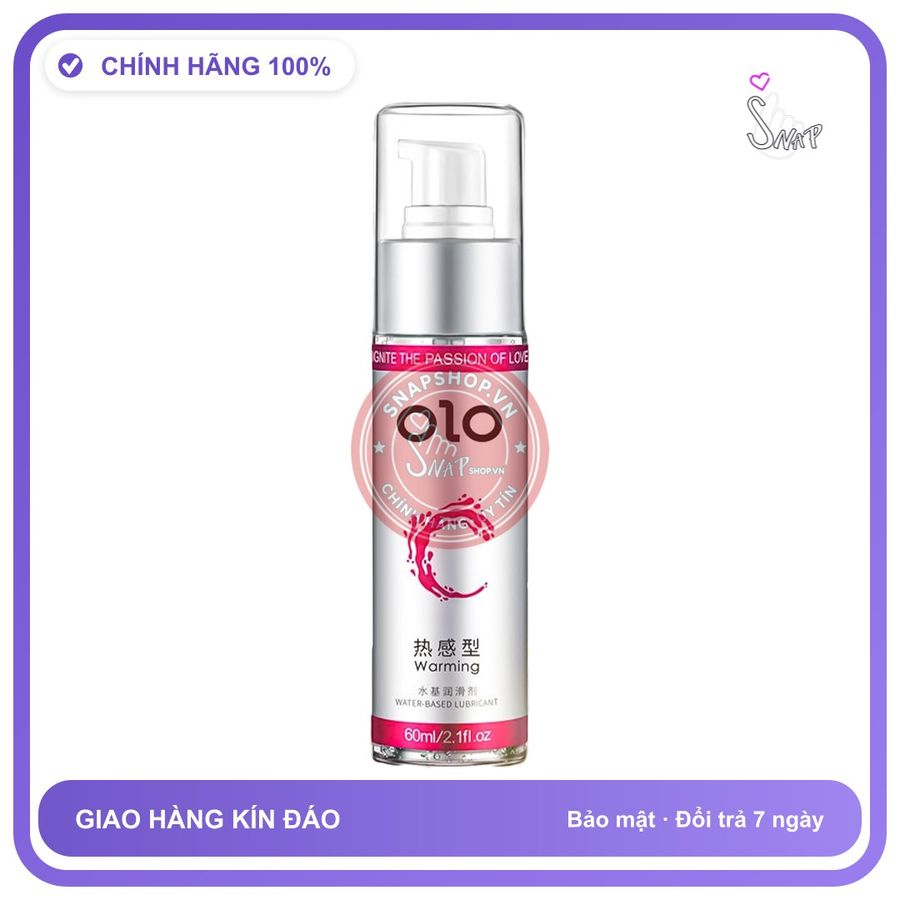 Gel Bôi Trơn Tăng Khoái Cảm Nữ Olo Warming 60ml chính hãng - gốc nước không dính rít, dung tích 60ml, dịu nhẹ an toàn cho da - giao hàng che tên kín đáo
