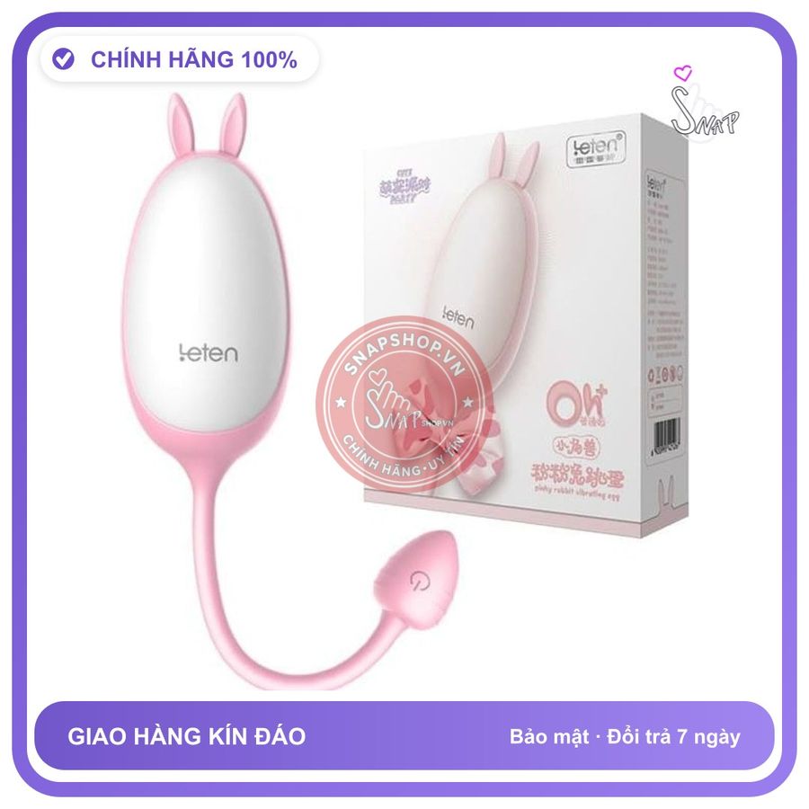 Máy Rung Leten Cute Cho Nữ Dễ Thương Nhất Hiện Nay chính hãng - điều khiển từ xa, silicone mềm mại, chất liệu an toàn cho da - giao hàng che tên kín đáo