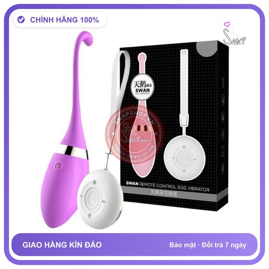 Trứng Rung Tình Yêu Leten Swan Điều Khiển Từ Xa chính hãng - sạc USB, silicone cao cấp, chất liệu an toàn cho da - giao hàng che tên kín đáo