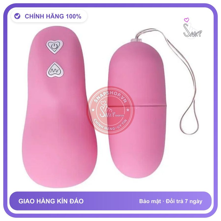 Trứng Rung Điều Khiển Từ Xa Giúp Chị Em Lên Đỉnh chính hãng - silicone mềm mại, chất liệu an toàn cho da, dễ vệ sinh - giao hàng che tên kín đáo