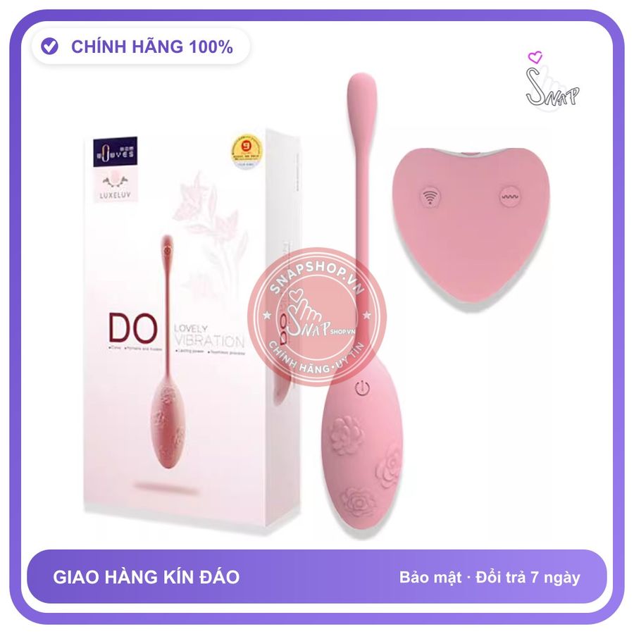 Trứng Rung Luxeluv DO Tuyệt Tác Mới Nhất Hiện Nay chính hãng - chất liệu an toàn cho da, dễ vệ sinh, êm ái khi dùng - giao hàng che tên kín đáo
