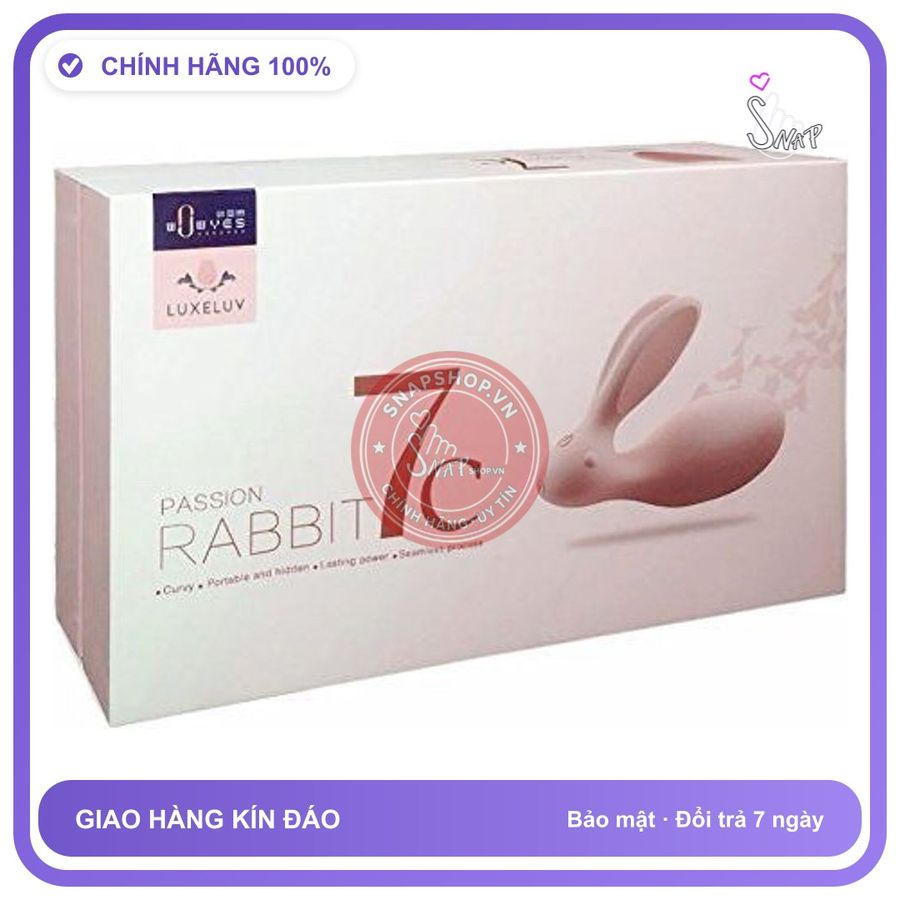 Trứng Rung Luxeluv Rabbit 7C Chú Thỏ Đầy Quyền Lực chính hãng - điều khiển từ xa, chất liệu an toàn cho da, dễ vệ sinh - giao hàng che tên kín đáo