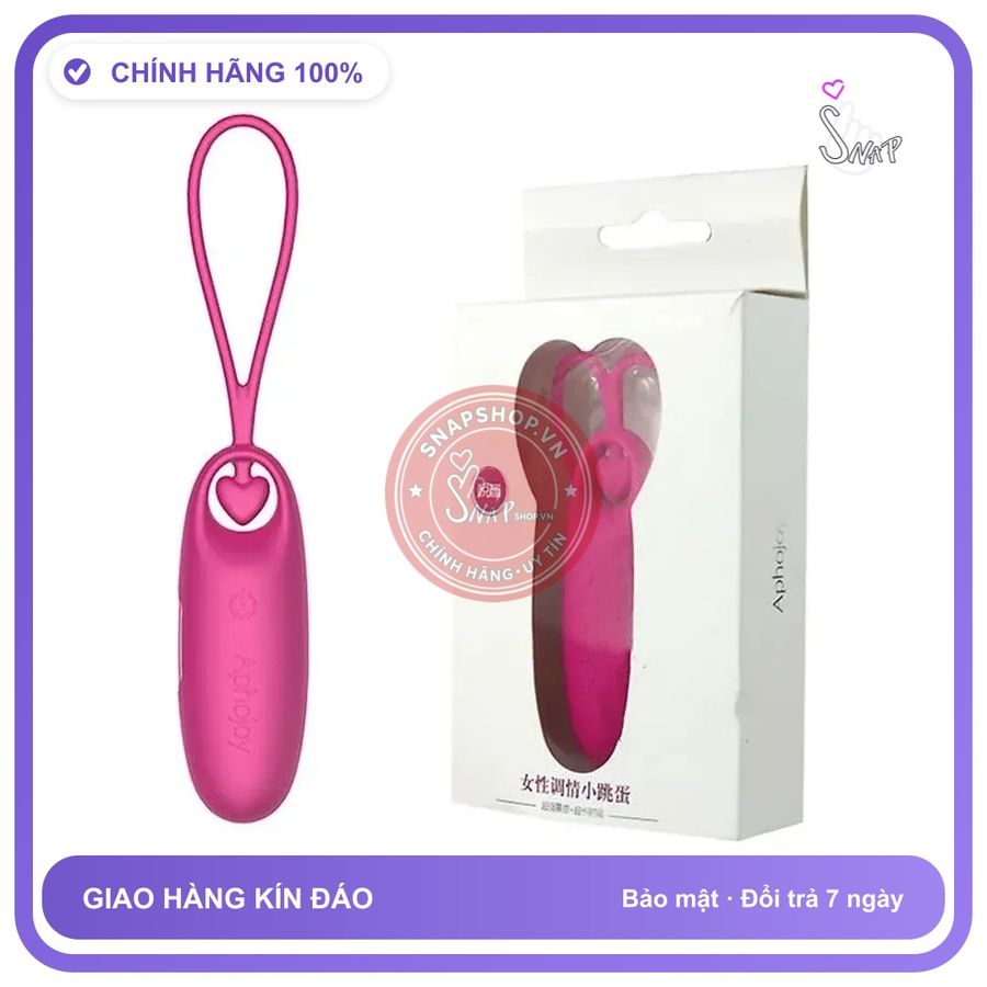 Trứng Rung Tình Yêu Aphojoy Rung Mạnh Mẽ chính hãng - 7 chế độ rung, điều khiển từ xa, chống nước - giao hàng che tên kín đáo
