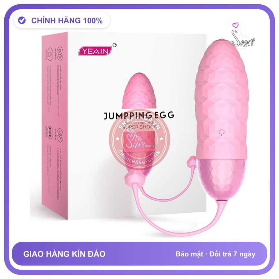 Trứng Rung Yeain USB “ ” Là Lên Đỉnh chính hãng - 10 chế độ rung, sạc USB, chống nước - giao hàng che tên kín đáo