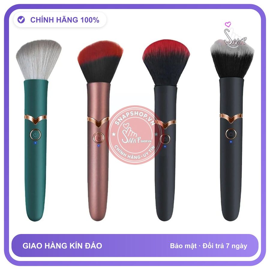 Trứng Rung Ngụy Trang Cọ Trang Điểm 10 Chế Độ Rung chính hãng - sạc usb, silicone mềm mại, chất liệu an toàn cho da - giao hàng che tên kín đáo