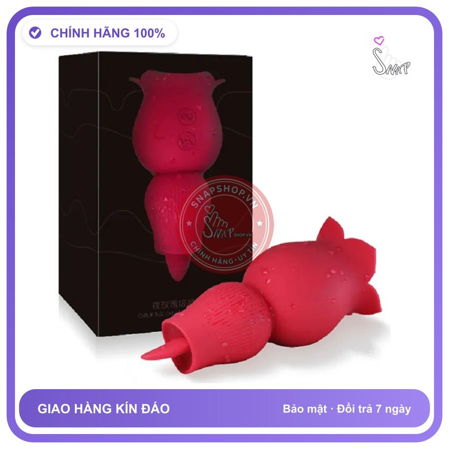 Bông Hồng Bú chính hãng - 7 chế độ rung, silicone mềm mại, chất liệu an toàn cho da - giao hàng che tên kín đáo