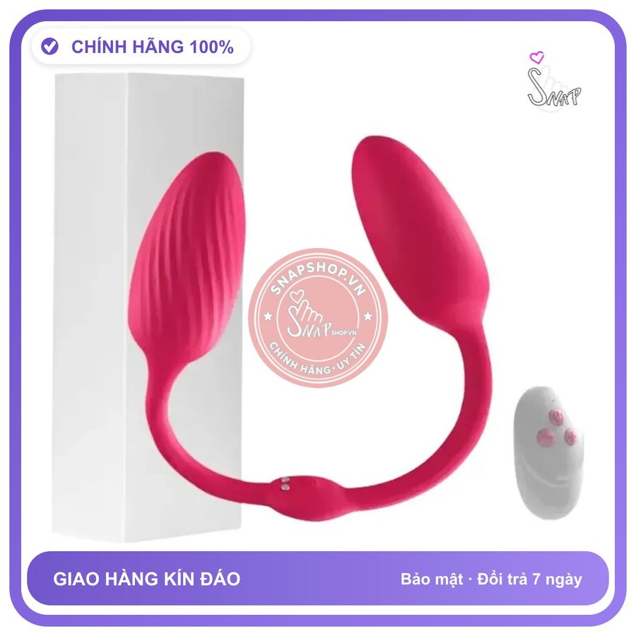 Trứng Rung YcsLust Hai Đầu Điều Khiển Từ Xa chính hãng - 10 chế độ rung, rung êm không tiếng động, silicone y tế - giao hàng che tên kín đáo