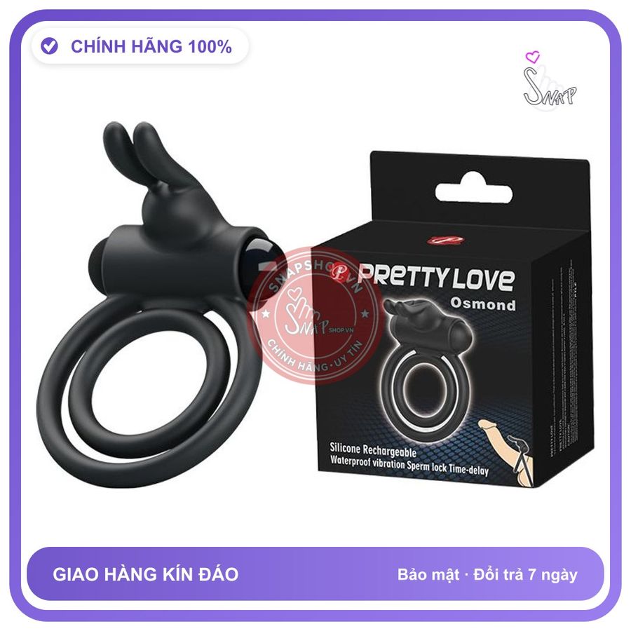 Vòng Rung Prettylove Osmond Bí Quyết Kéo Dài Thời Gian chính hãng - thấm nhanh không nhờn rít, dùng trước khi quan hệ, nhỏ gọn dễ mang theo - giao hàng che tên kín đáo