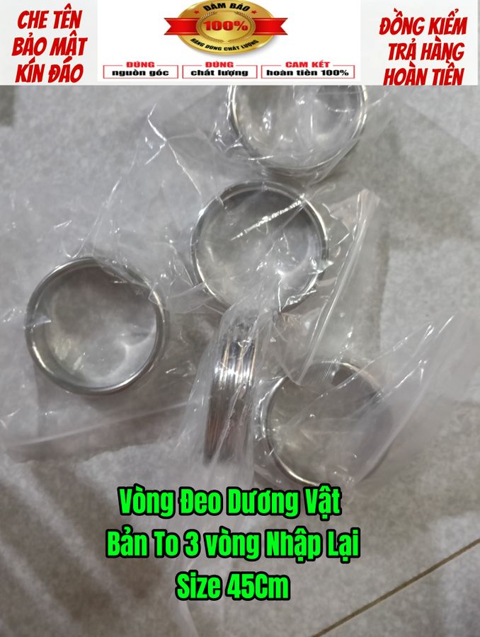 ( Hàng Công Ty) Vòng Đeo Dương Vật Bản To, 3 vòng Nhập Lại, Size 45cm