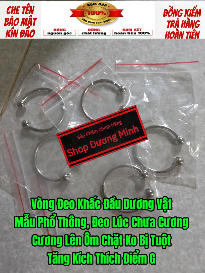 ( Sale) Vòng Đeo Dương Vật, Giúp Tăng Kích Thích Điểm G, Bao Sướng, Che Tên 