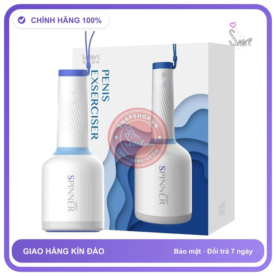 Máy Tự Động hút và mút cực mạnh Leten Spinner chính hãng - sạc USB, silicone cao cấp, chất liệu an toàn cho da - giao hàng che tên kín đáo