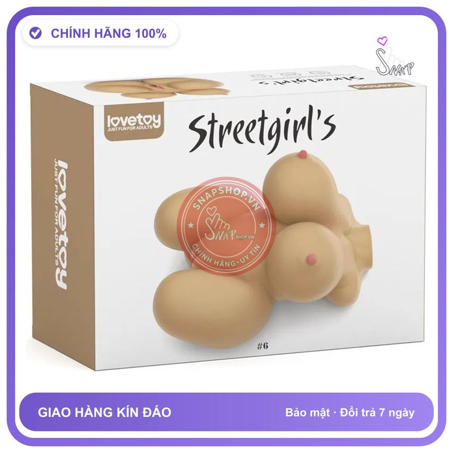 Lovetoy Streetgirl chính hãng - silicone mềm mại, chất liệu an toàn cho da, dễ vệ sinh - giao hàng che tên kín hàng có sẵn
