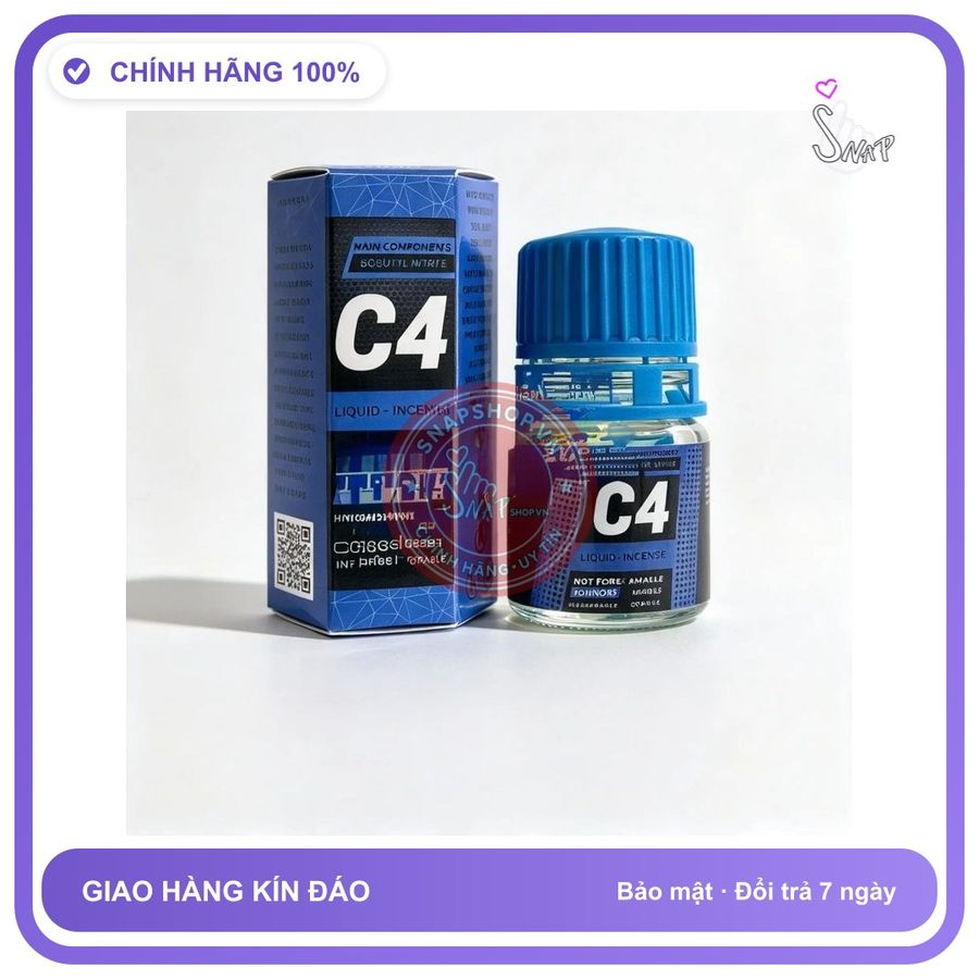 Chai hít tăng khoái cảm Popper C4 20ml Popper 20ml USA, Hàng Chính Hãng,giá tốt