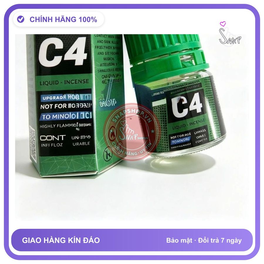 Chai hít tăng khoái cảm Popper C4 20ml Hàng Chính Hãng USA Popper 20ml, Hàng Công Ty, Mạnh Phê Lâu, Hiệu Quả Tức Thì