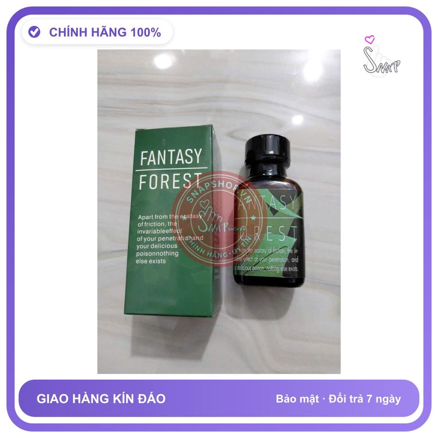 Chai hít tăng khoái cảm Popper FANTASY FOREST 30ml Popper 30ml USA, Giá Tốt, che tên sản phẩm bảo mật kín đáo