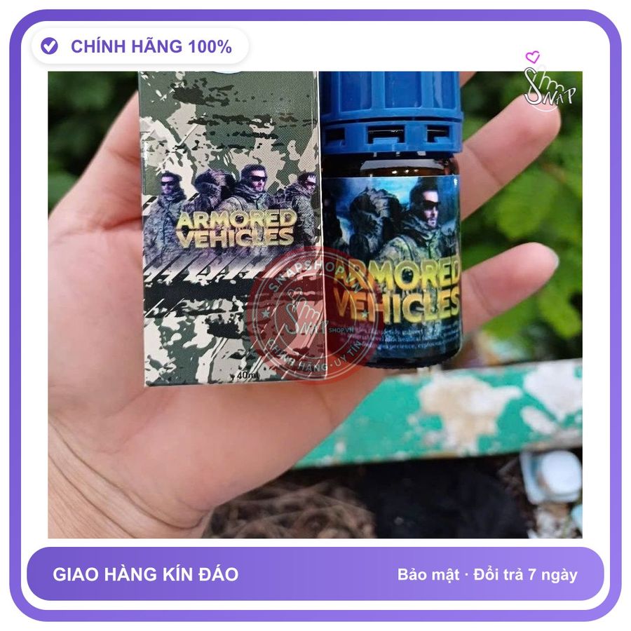 Chai hít tăng khoái cảm Popper ARMORED VEHICLES 40ml Hàng Nhập Khẩu USA Popper 40ml Siêu Mạnh Phê Lâu Cho Ng Lờn Nặng, che tên sản phẩm bảo mật kín đá