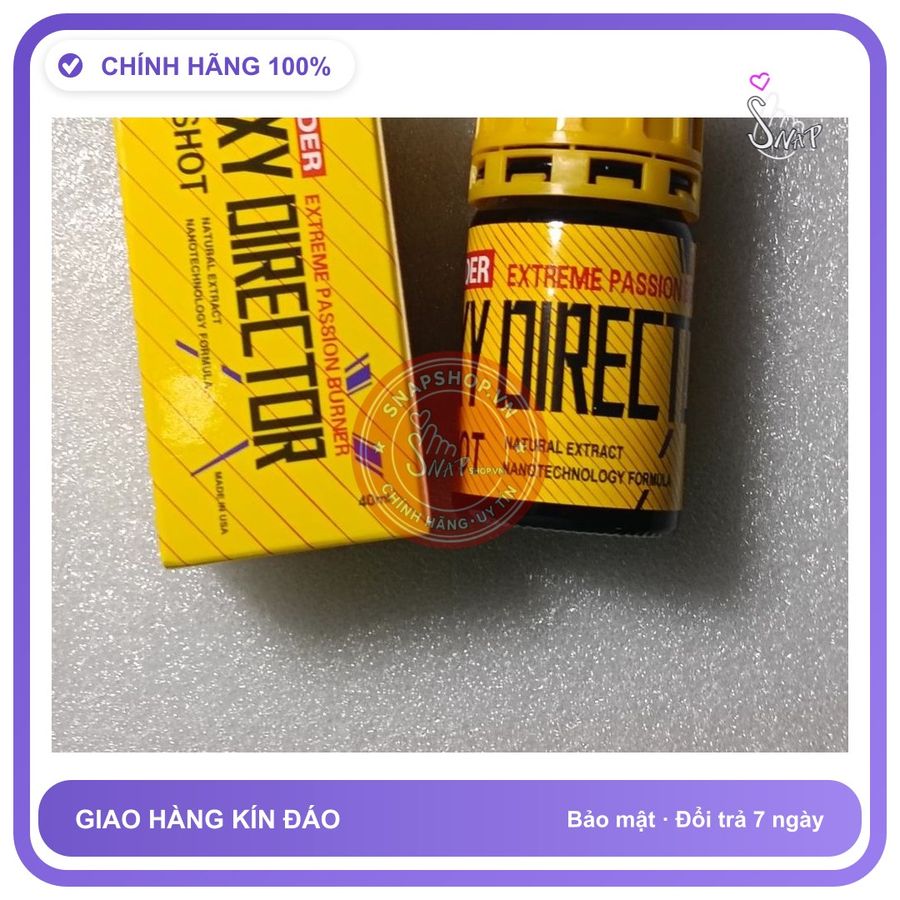 Chai hít tăng khoái cảm Popper XY DIRECTOR 40ml Chai Hít Ngửi, Giúp Tăng Cường Sinh Lý Cho Nam Nữ, Popper 40ml USA, Tác Dụng Nhanh Chóng