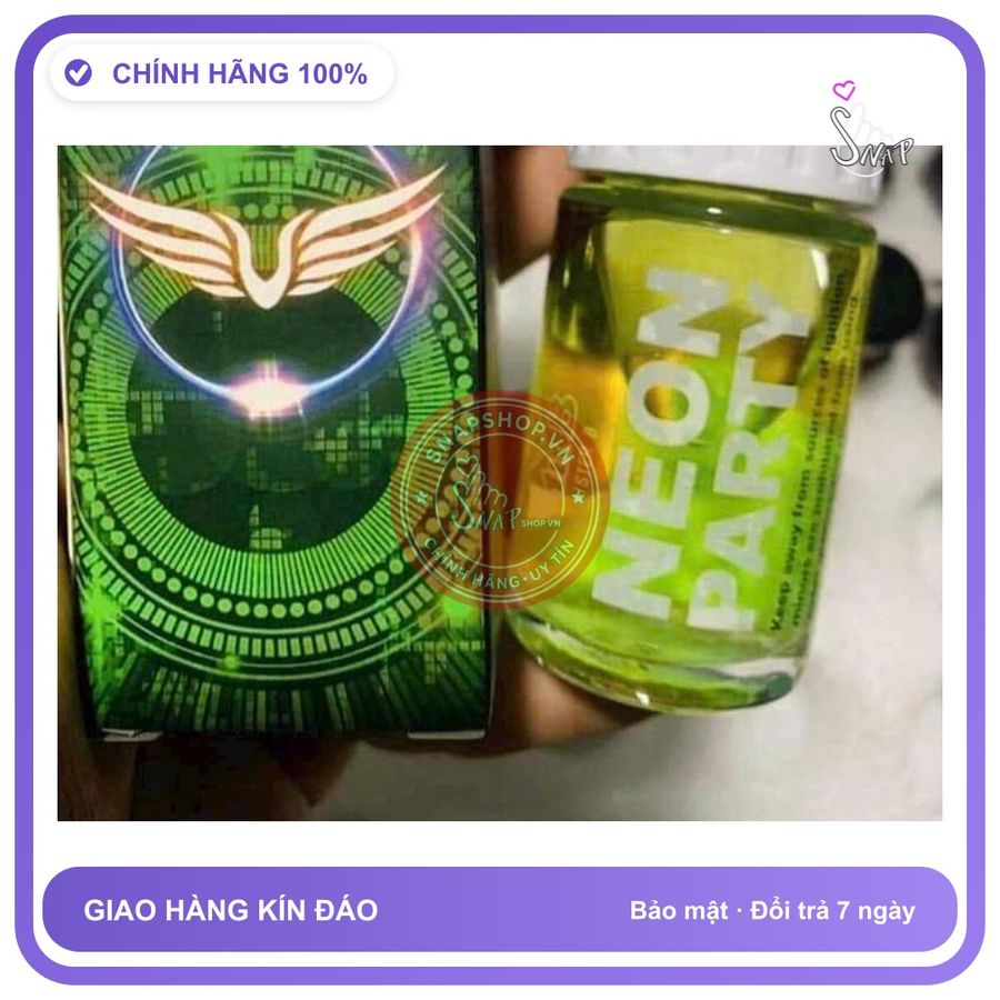 Chai hít tăng khoái cảm Popper KIRIBIS 40ml Hàng Nhập Khẩu Chính Hãng USA Popper Neon Party 40ml, Dòng Mạnh Phê Lâu,ko nhức đầu,ko bỏng mũi, sử dụng l