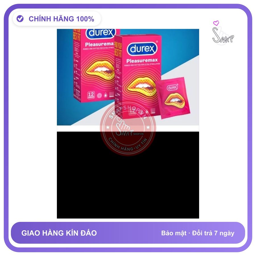 Bao cao su Durex Hàng Công Ty Bao cao su Durex hộp 12 cái, ko chính hãng hoàn tiền 100%, che tên sản phẩm bảo mật kín đáo
