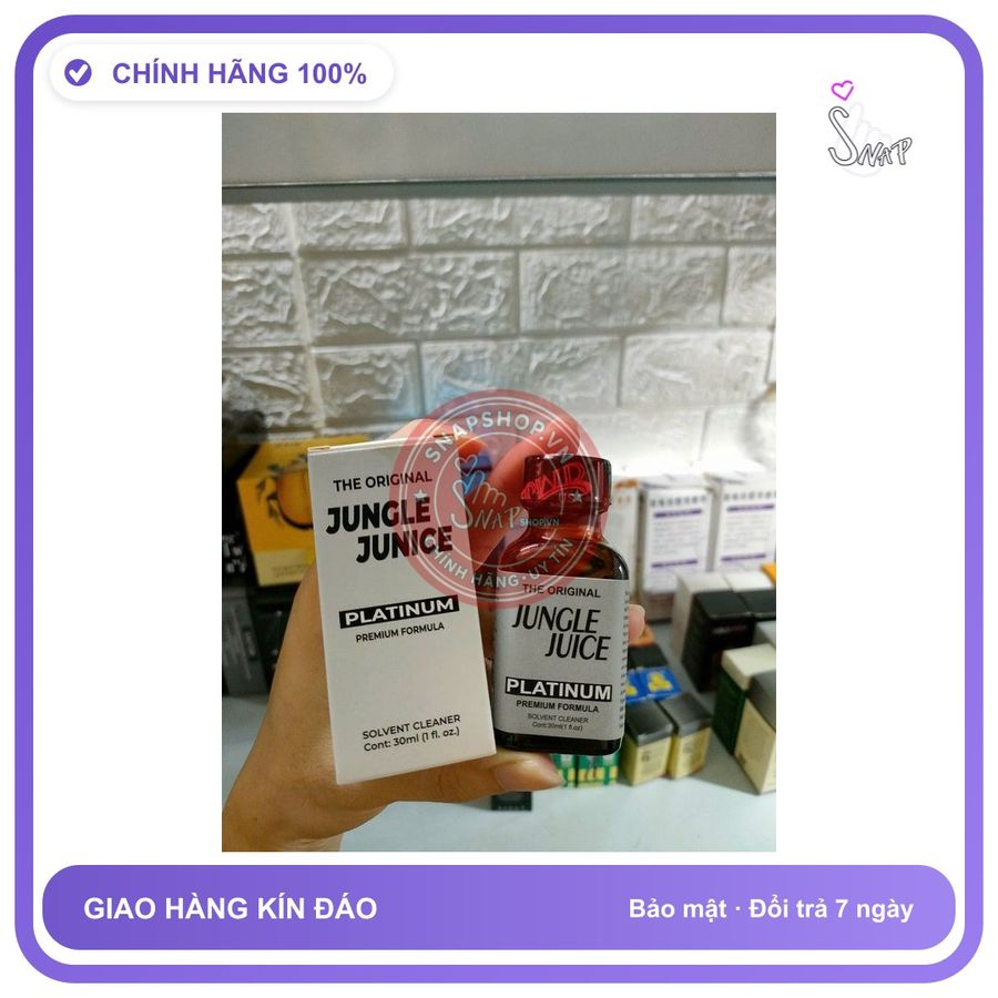 Chai hít tăng khoái cảm Popper JUNGLE JUICE 30ml Hàng Nhập Khẩu Chính Hãng USA Popper 30ml, Dòng Cao Cấp, Siêu Mạnh, Phê Lâu Cho Ng Lờn