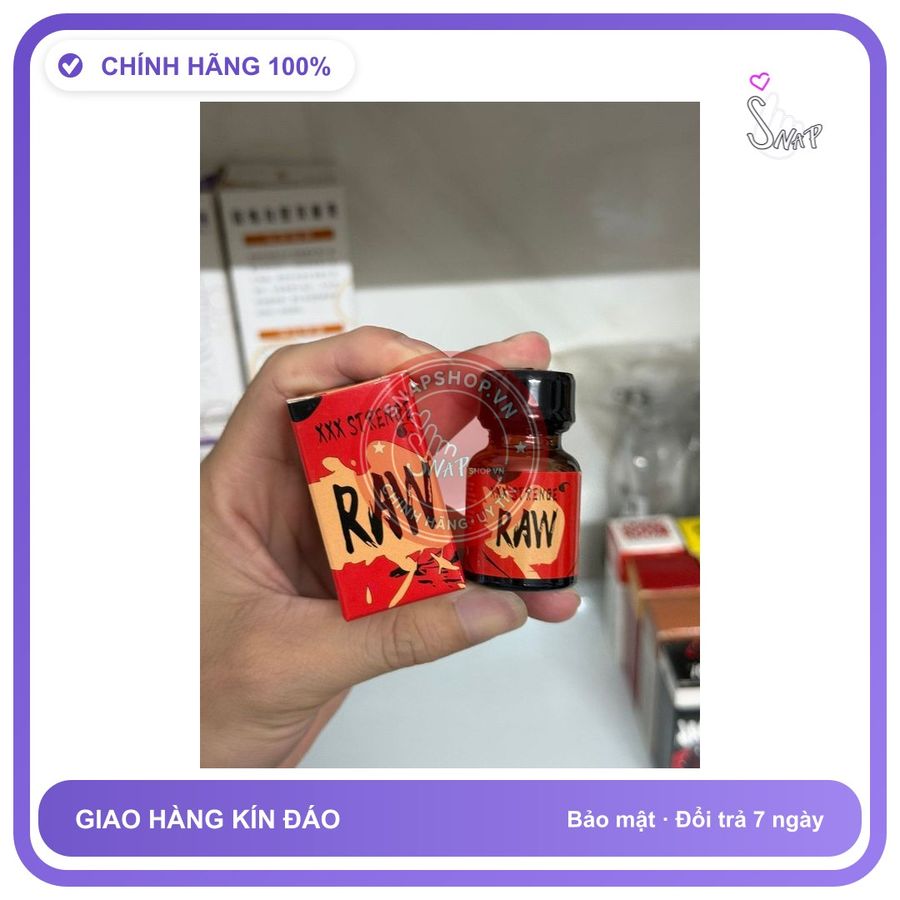 Chai hít tăng khoái cảm Popper RAW 10ml Hàng Chính Hãng Chai Hít Popper 10ml, Hỗ Trợ Tăng Cường Sinh Lý,Cho Nam Nữ, Cực Mạnh, Bao Phê