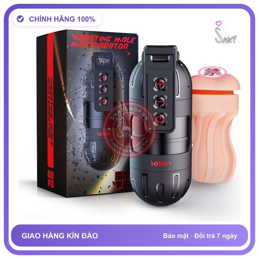 Cốc Leten Vibro Công Nghệ Rung và Kết Nối App chính hãng - sạc USB, điều khiển qua app, điều khiển từ xa - giao hàng che tên kín hàng có sẵn