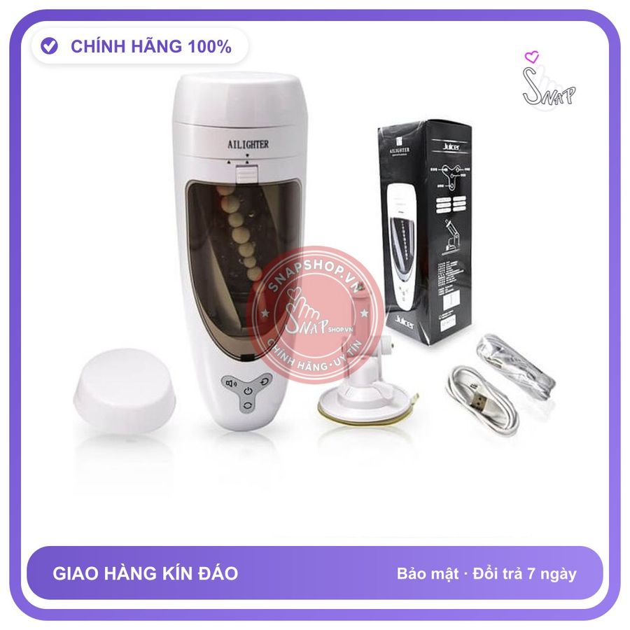 Máy Juicer Ailighter Tự Động Cao Cấp chính hãng - silicone mềm mại, chất liệu an toàn cho da, dễ vệ sinh - giao hàng che tên kín hàng có sẵn