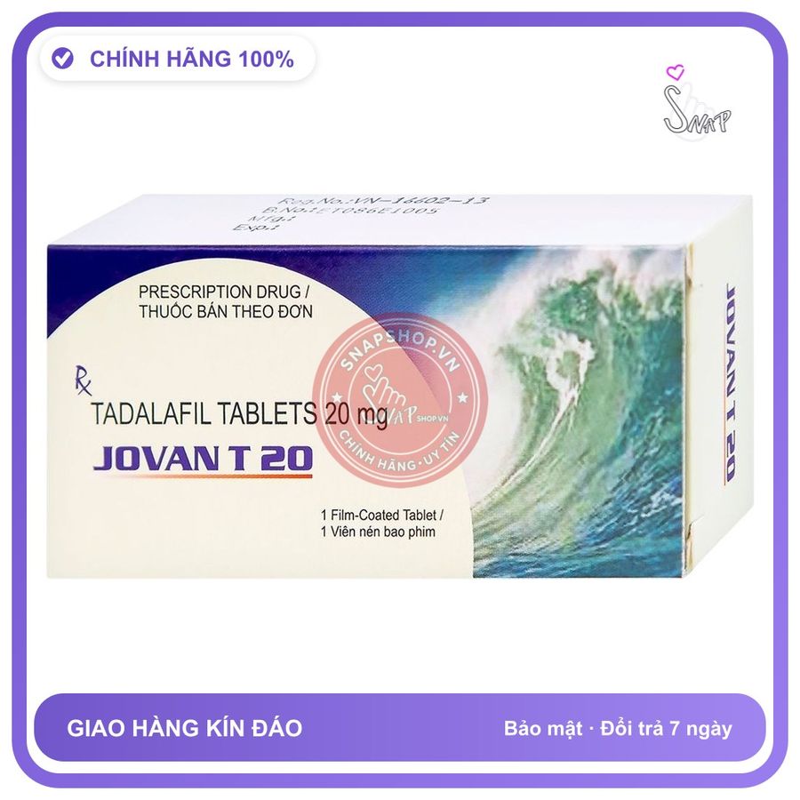 Thuốc Cường Dường Jovan T20 Cadila chính hãng - chất liệu an toàn cho da, dễ vệ sinh, êm ái khi dùng - giao hàng che tên kín đáo