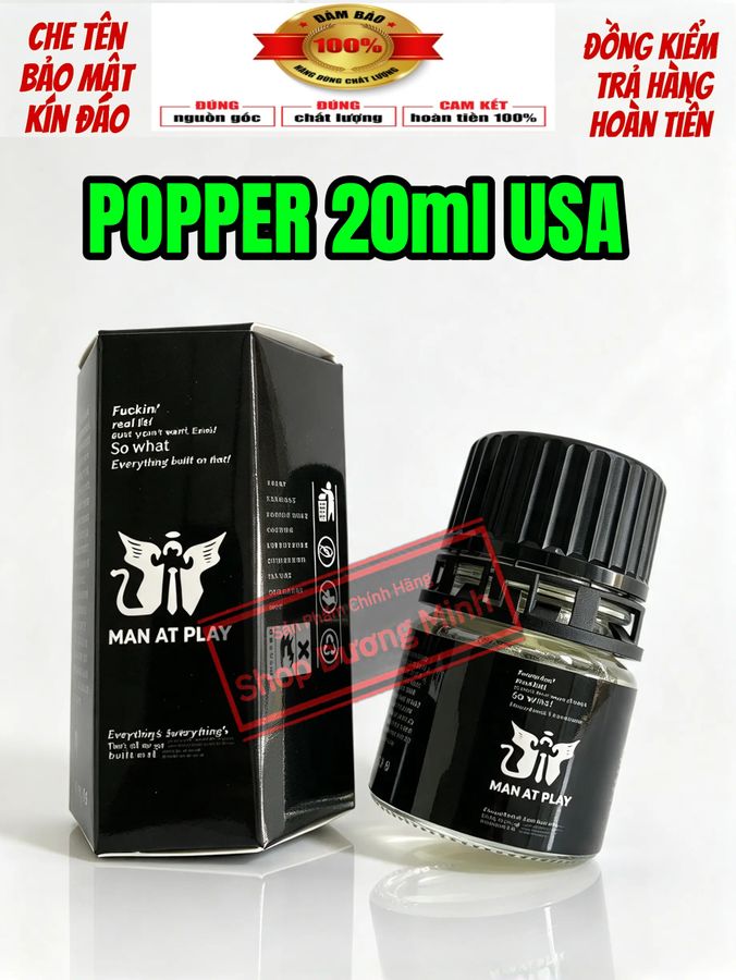( Cam Kết không tác dụng hoàn tiền) Popper 20ml USA, Dòng Mạnh,Siêu Phê 