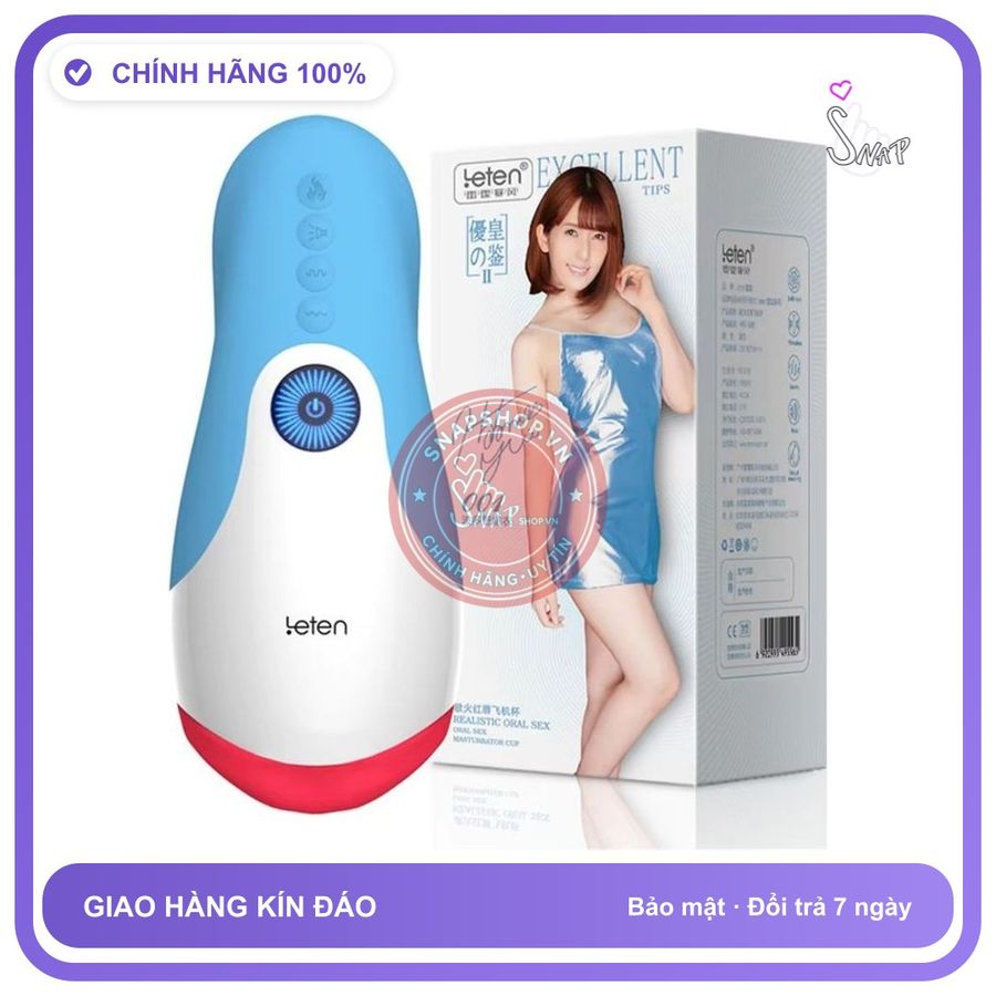 Máy Oralsex Nhật Bản Leten Rung Lắc Toả Nhiệt chính hãng - 4 chế độ rung, chống nước, chất liệu an toàn cho da - giao hàng che tên kín đáo