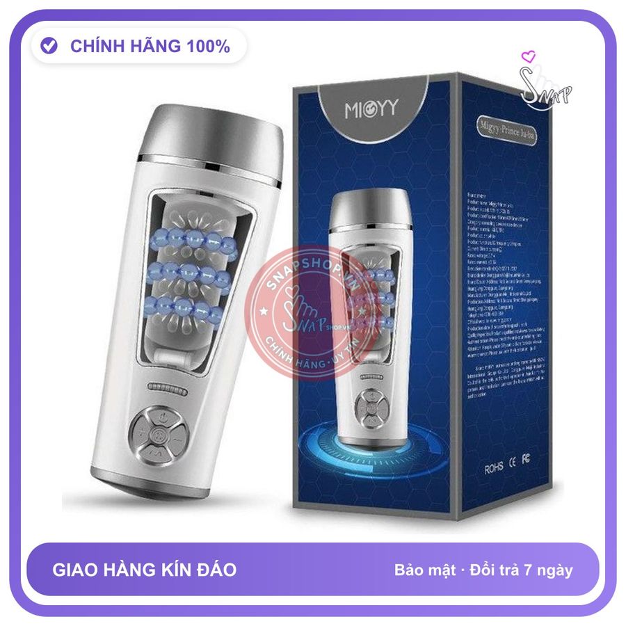 Âm Đạo Giả Đa Năng Migyy Prince Lu ba Máy rung nhấp chuyển động đẩy tới và lui hút và mút cực mạnh Tự Động chính hãng - 10 chế độ rung, sạc USB, rung nhấp chuyển động đẩy tới và lui tự động 