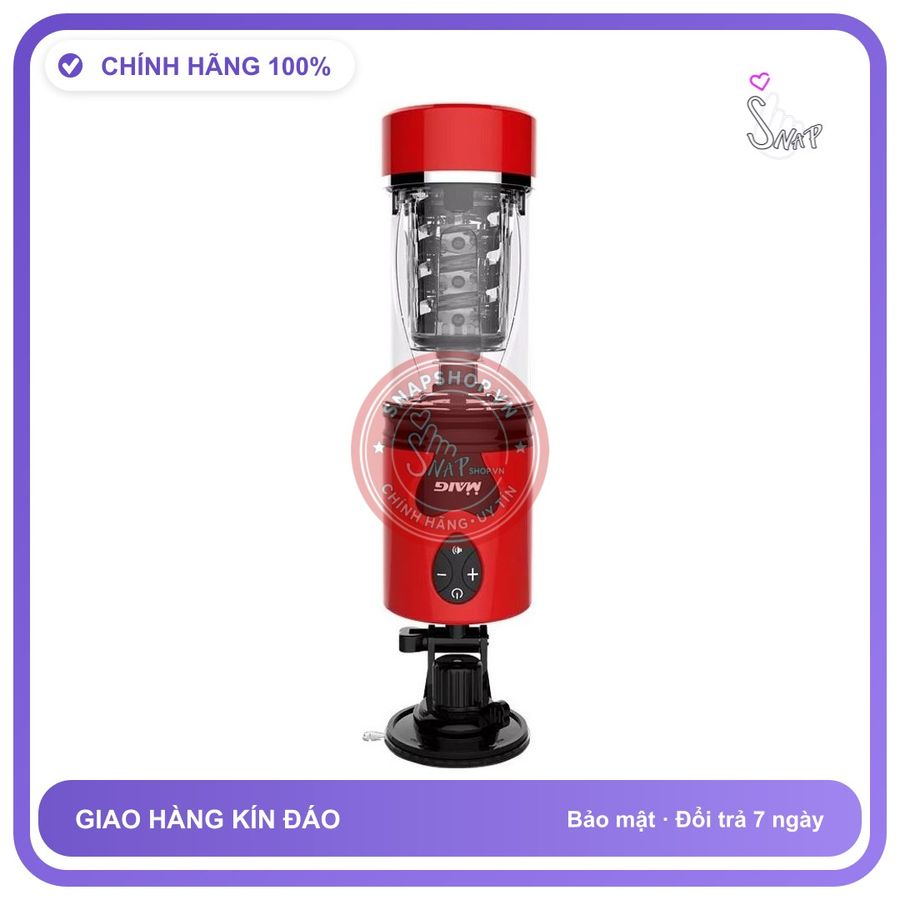 Máy rung nhấp chuyển động đẩy tới và lui Mgic Dành Cho Nam Giới chính hãng - 5 tốc độ rung, sạc usb, rung nhấp chuyển động đẩy tới và lui tự động - giao hàng che tên kín đáo