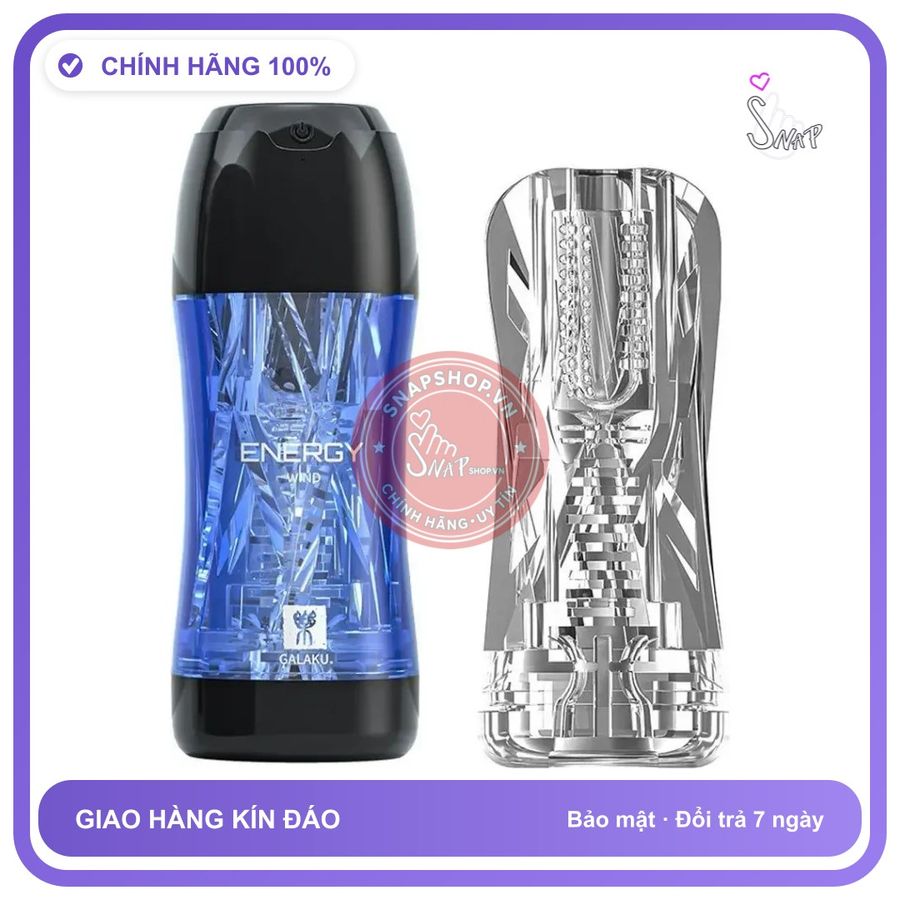 Cốc Energy Galaku chính hãng - 20 chế độ rung, silicone mềm mại, chất liệu an toàn cho da - giao hàng che tên kín đáo